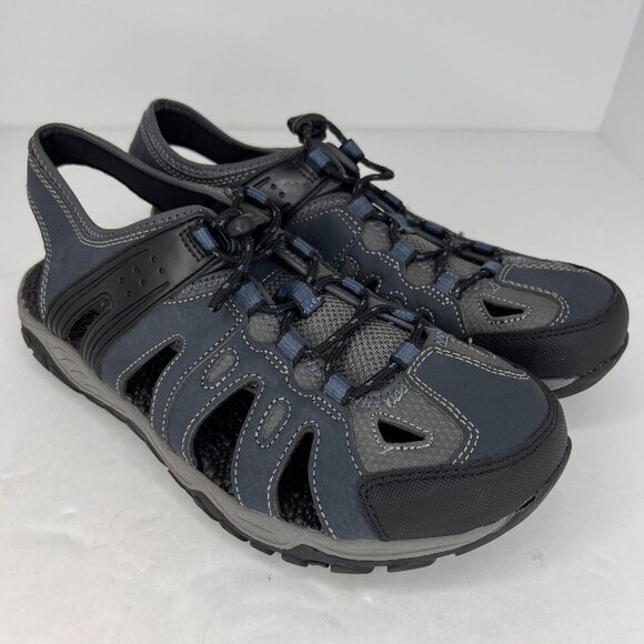 Ozark Trail Mens MN0T28HY177 Blue Bungee Lace Closed Toe Size 10 Hiking Sandals - Picture 2 of 9